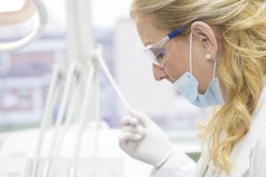 female dentist